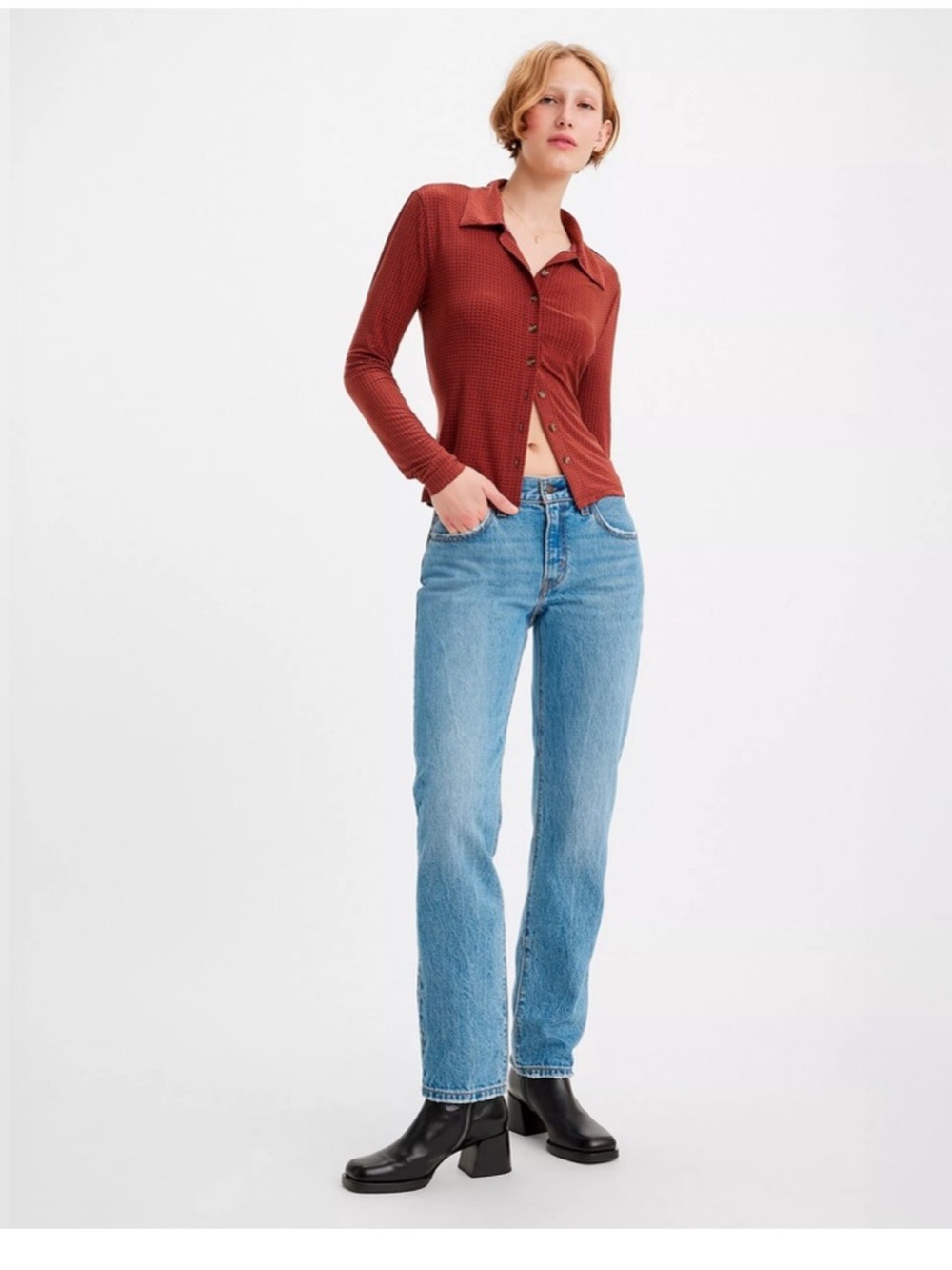 Levi’s Middy Straight-Leg Blue Women's Jeans- Size 31